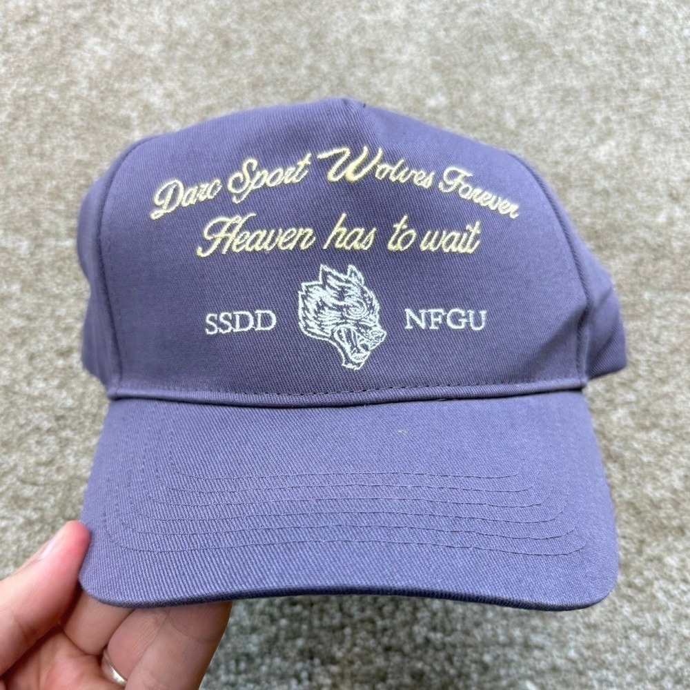 Darc Sport Heaven 5 Panel Hat Vintage Plum Wolves Forever SSDD NEW Rare Purple